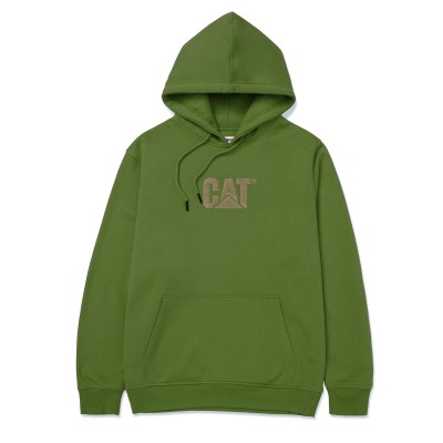 FLEECE CAT LOGO PULLOVER HOODIE FLEECE CAT LOGO PULLOVER HOODIE