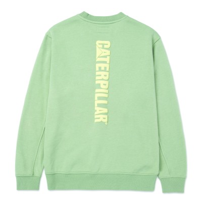 HEATHER CATERPILLAR LOGO CREWNECK SWEATSHIRT HEATHER CATERPILLAR LOGO CREWNECK SWEATSHIRT