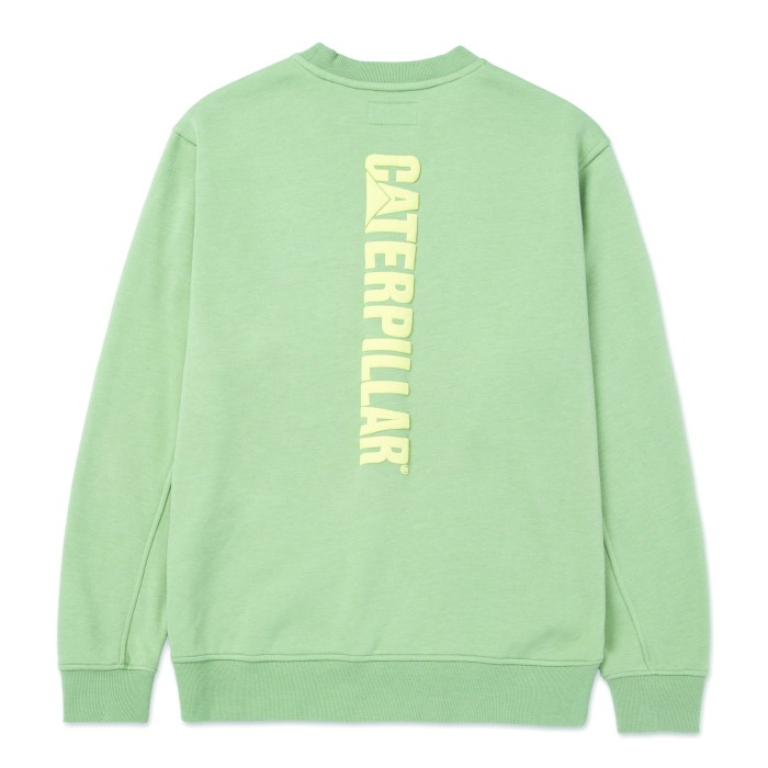 HEATHER CATERPILLAR LOGO CREWNECK SWEATSHIRT Swearts