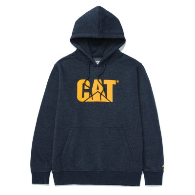 HEATHER FLEECE CAT LOGO PULLOVER HOODIE HEATHER FLEECE CAT LOGO PULLOVER HOODIE